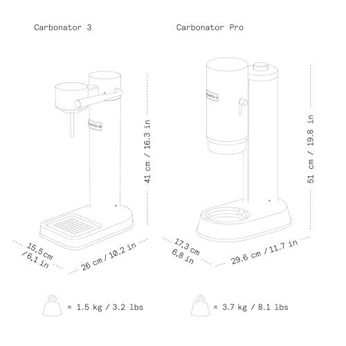 Aarke Carbonator Pro, Sparkling & Carbonation Water Machine, Stainless Steel with Glass Reusable Bottle Volume 800 mL/27 fl oz (Stainless Steel)