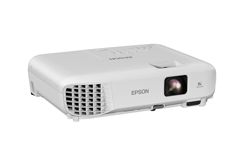 Epson EX3290 3-Chip 3LCD WXGA Projector 4000 lumens for both color and white brightness, 2x HDMI, Built-in Speaker