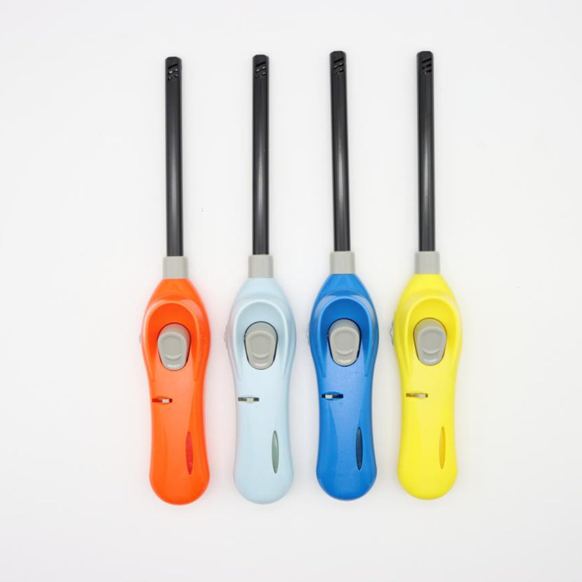 4 Pack Candle Lighters Multipurpose Extended Long Gas Lighter Wand Refillable for Kitchen Fireplace Pilot Light DIY BBQ Grill Stove (Butane Included)