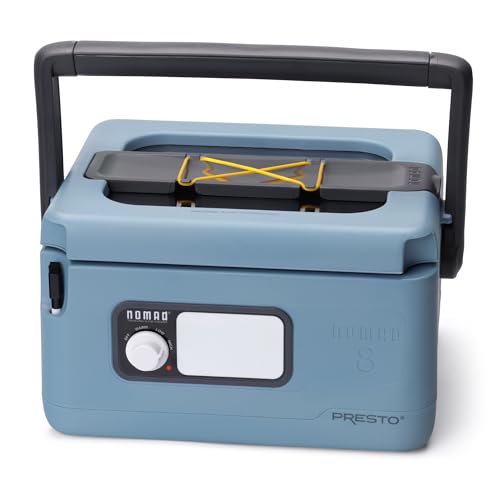 Presto 06017 8-Quart Nomad Traveling Slow Cooker, Blue
