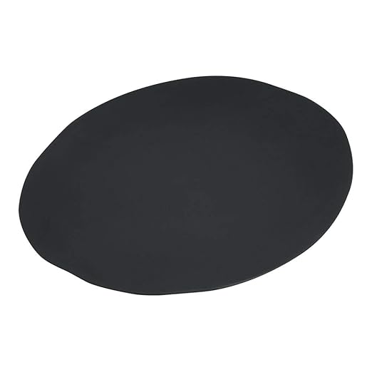 Carlisle FoodService Products Ridge Reusable Plate Rimless Plate for Home and Restaurant, Melamine, 11 Inches, Slate