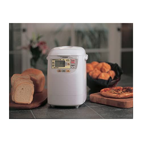 Zojirushi BB-HAC10 Home Bakery 1-Pound-Loaf Programmable Mini Breadmaker, White