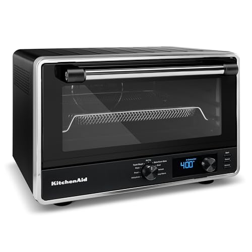 KitchenAid Digital Countertop Oven with Air Fry & Pizza Stone, KCO128BM, Black Matte