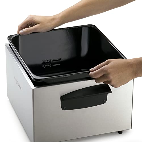 Presto 05466 Stainless Steel Dual Basket Pro Fry Immersion Element Deep Fryer