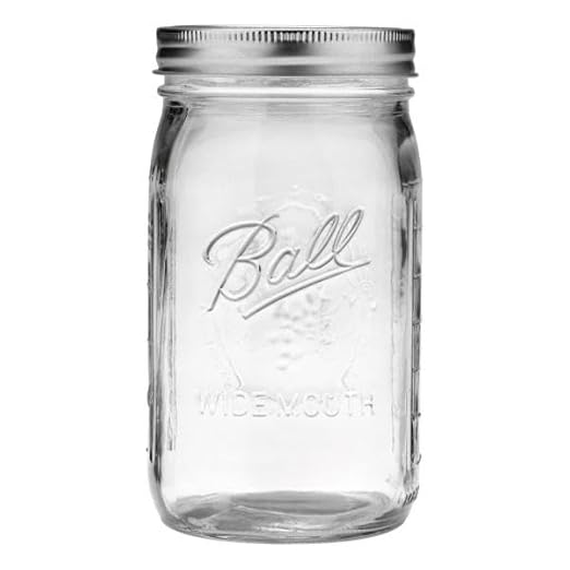Ball Wide Mouth Glass Mason Jars with Lids and Bands, Used for Canning, Pickling, Juice, Jam, Jelly, Quart Size 32 Ounce (Pack of 3)