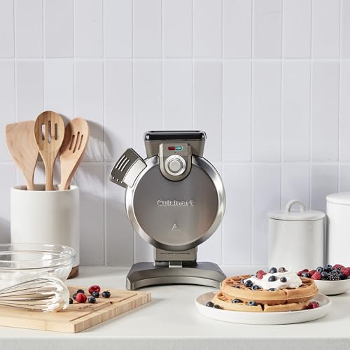 Cuisinart Belgian Waffle Maker, Vertical Iron, Silver, WAF-V100P1
