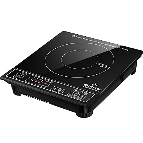 Duxtop 1800W Portable Induction Cooktop Countertop Burner, Silver 8120MC/BT-180G3