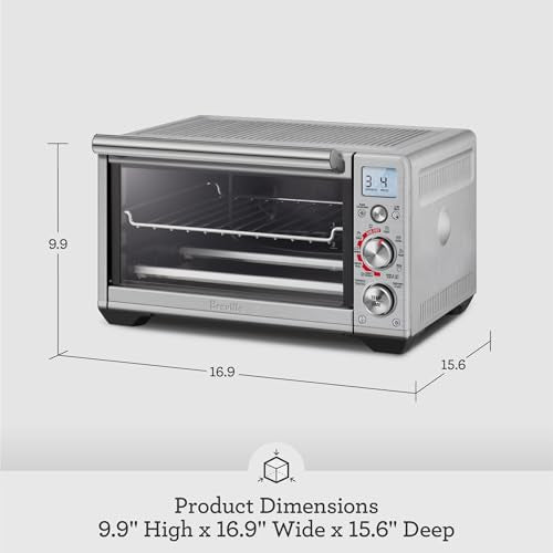 Breville Smart Oven Air Fryer Compact, Brushed Stainless Steel