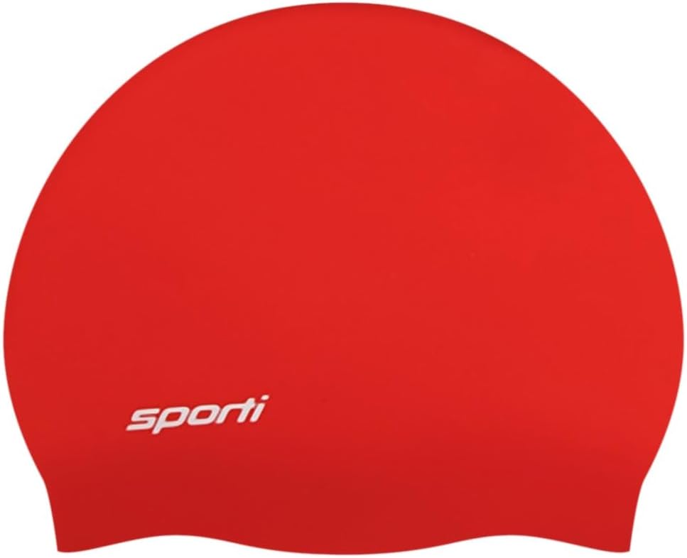 Sporti Silicone Swim Cap for Kids, Unisex Youth Swimming Cap, Protection Bathing Caps for Your Children, Aged 2-10