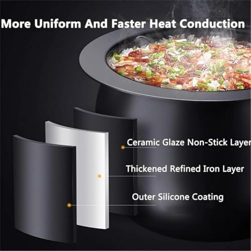 Beachtiful Automatic Cooking Machine, 6L Auto Cooking Wok Fried Rice Machine,One-Click Smart Start, 360 ° Automatic Rotation, for Stir Frying,Stewing,Cooking,220V2000W