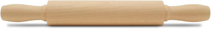 Wooden Mini Rolling Pin, 7 Inches Long, Pack of 12, Perfect for Fondant, Pasta, Baking in the Kitchen, Crafting by Woodpeckers