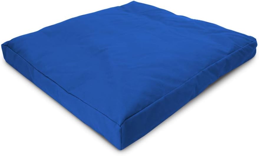 BEAN PRODUCTS MEDITATION CUSHION - Zabuton Meditation Pillows for Sitting on Floor, Yoga Cushion, Cotton Yoga Pillow, Zen Kneeling Prayer Pad- MADE IN USA - Standard 24x24x2, ROYAL BLUE