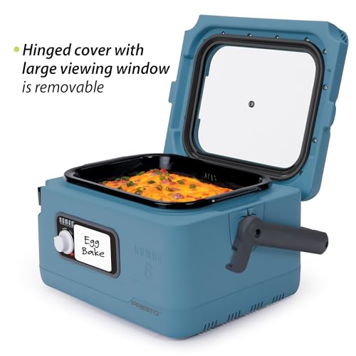 Presto 06017 8-Quart Nomad Traveling Slow Cooker, Blue