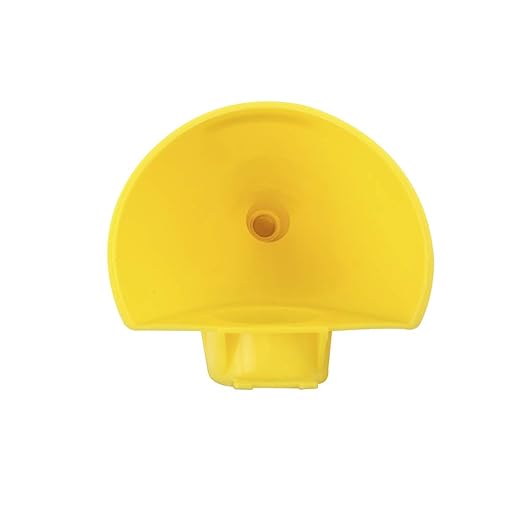Eagle Plastic Funnel for Type I Metal Safety Cans, 5"x 7"x 12", Made of Chemically Resistant High-Density Polyethylene, Yellow, Made in the USA, F15FUN (Pack of 2)