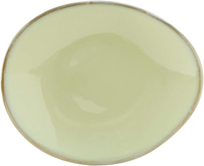 Tuxton China GAS-651 Ellipse Plate, 10" x 8-1/4", oblong, microwave & dishwasher safe, oven proof, fully vitrified, lead-free, ceramic, TuxTrendz, Artisan, Sagebrush, Pack of 12