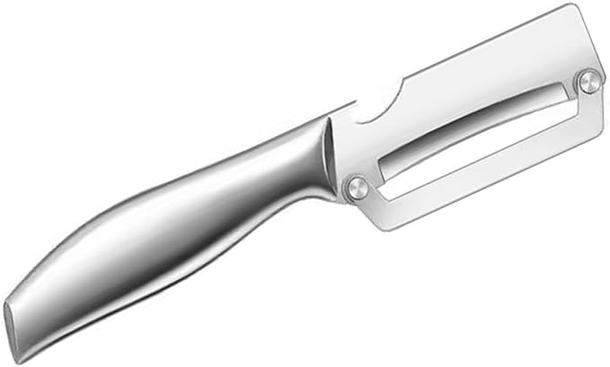Multifunctional Vegetable Peeler,Zero Flex Peeler with Wooden Handle and Bottle Opener,Stainless Steel Kitchen Tool Suitable for All Kinds Of Vegetables and Fruits