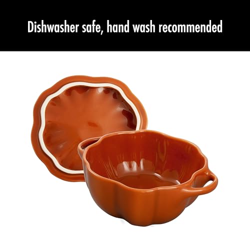 Staub Ceramic 16-oz Petite Pumpkin Cocotte - Burnt Orange