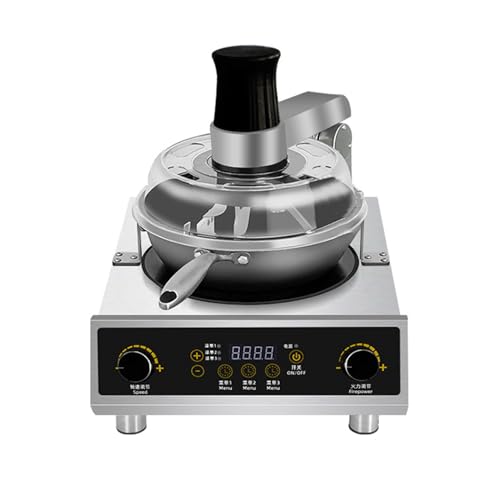 JUXDZISHW Electric Self Stirring Pot Automatic Cooking Machine, 3500W 200-1000g Automatic Pot Stirrer for Cooking, 360° Rotating Stir Fry Machine, Multi-Function Kitchen Robot for Stewing & Frying
