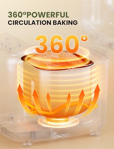 SUMSATY Bread Maker, 2.2LB 16-in-1 Bread Machine Automatic Bread Maker Machine with Nonstick Pan & 15H Timer & 1H Keep Warm for Beginner Breadmaker with Gluten-Free, French, Yogurt, Recipe