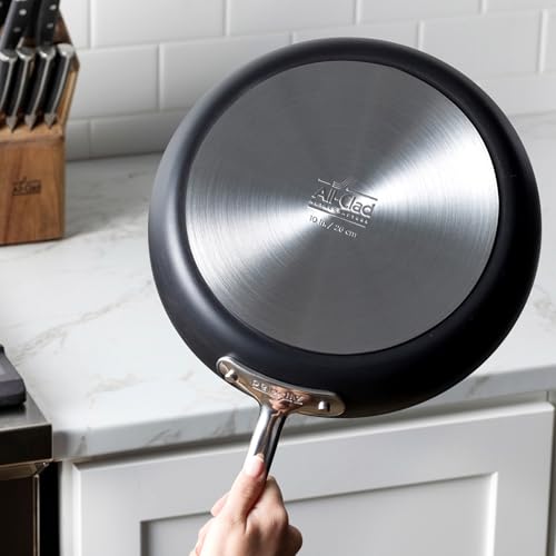 All-Clad Hard Anodized Expert Nonstick Cookware Set, -7 Piece Pots and Pans Set, Induction, OvenSafe 500F - Includes Frying Pans, Saucepan, Sauté-Pan, Stockpot, Professional Cookware - Black