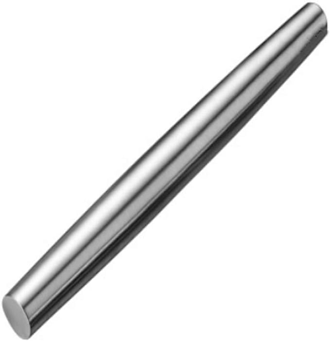 Rolling pin, Smooth Stainless Steel Rolling Pin, Rolling Pin for Baking Fondant, Pizza, Pie, Pastry, Pasta, Dough, Cookies (8.86in)