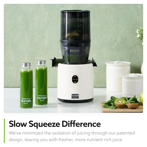 Hurom H330 Cold Press Juicer Machine — Charcoal — Self-Feeding Masticating Slow Juicer for Whole Fruits & Vegetables, Quiet Motor, BPA-Free, Easy Clean, Eco-Friendly, 15-Year Warranty, Made in Korea