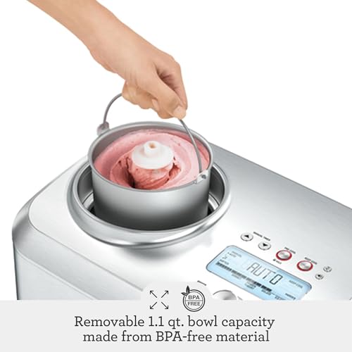 Breville Smart Scoop Ice Cream Maker BCI600XL, Brushed Stainless Steel