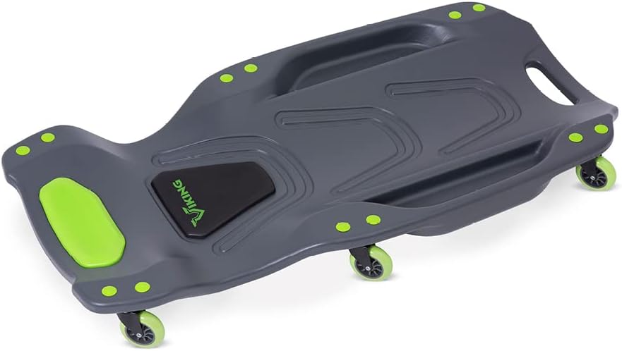 AFF Viking Mechanic's Creeper - Low Profile Ergonomic Design with Padded Headrest - Heavy Duty