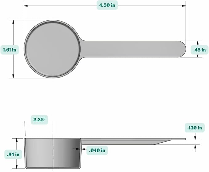 1.5 Tablespoon (23 mL) Long Handle Plastic Measuring Spoon for Coffee, Protein Powder, Pet Food, Spices, Grains, Dry Goods – Food-Grade BPA-Free (Pack of 10)