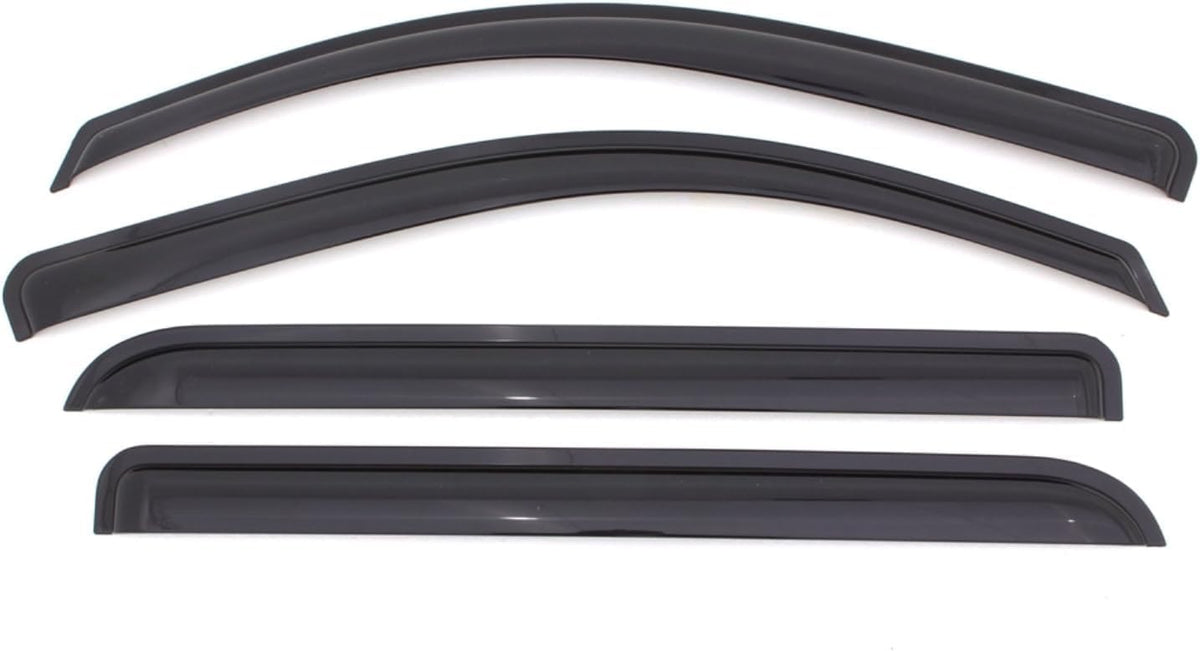 KPY Window Visor Compatible with Toyota Prius 2004-2009, 4PC Rain Guard Side Window Vent Deflectors Tape-On Style, 2004 2005 2006 2007 2008 2009