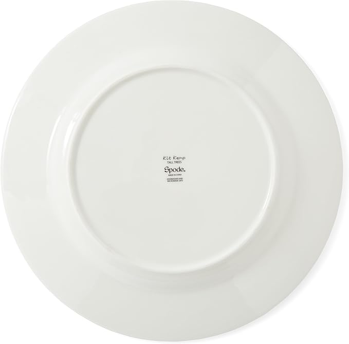 Spode Kit Kemp 11" Tall Trees Dinner Plate | Enchanted Forest Design | Stylish Table Setting | Porcelain | Dishwasher and Microwave Safe | Ideal for Pasta, Meat, Vegetables | Home & Gathering Use