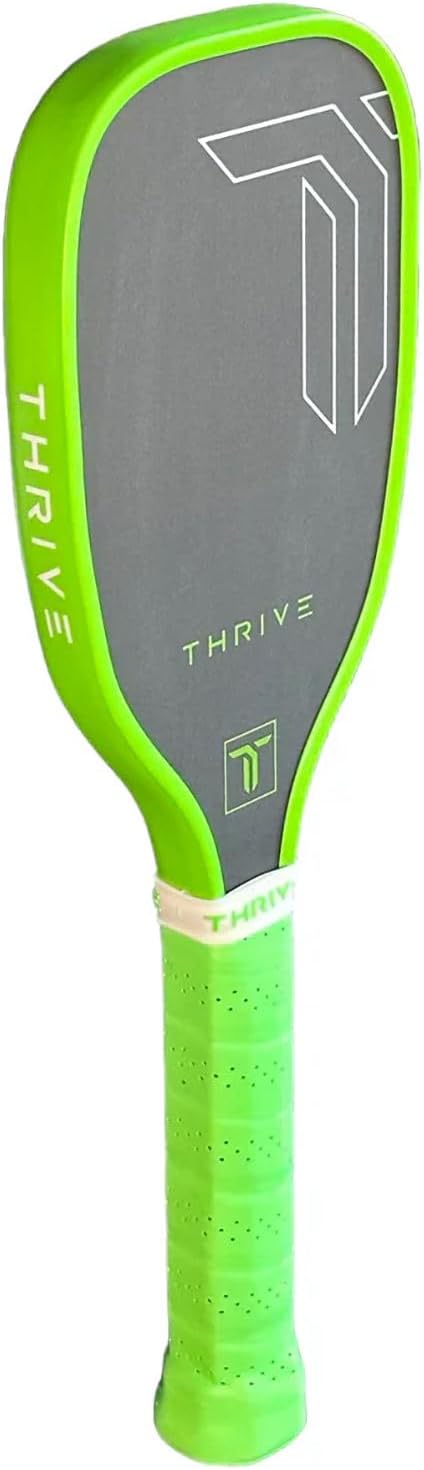 Thrive Pickleball Training Paddle Kit - Includes Trainer Paddle, 3 Fast Hands Mini Pickleballs & Paddle Eraser - T-700 Carbon Fiber, Extra Long Handle, 16mm Core