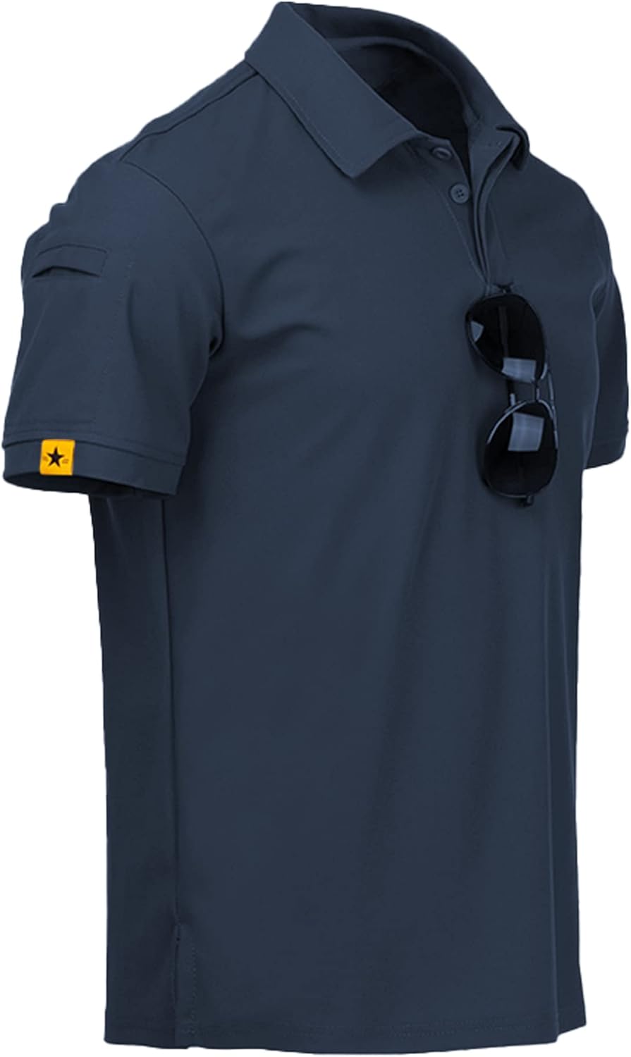 SCODI Mens Polo Shirts Performance Short Sleeve Tactical Shirts Athletic Golf Shirt for Men Daily Casual Collared T-Shirt