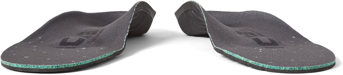 Icebug Comfort Insoles with Dynamic Arch Support, Charcoal High Arch, M 5/W 6.5-7