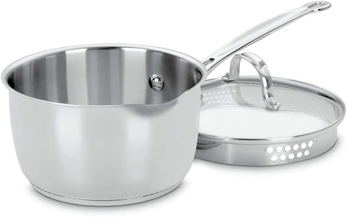 Cuisinart 719-18P Chef's Classic Stainless 2-Quart Saucepan with Cover,Silver