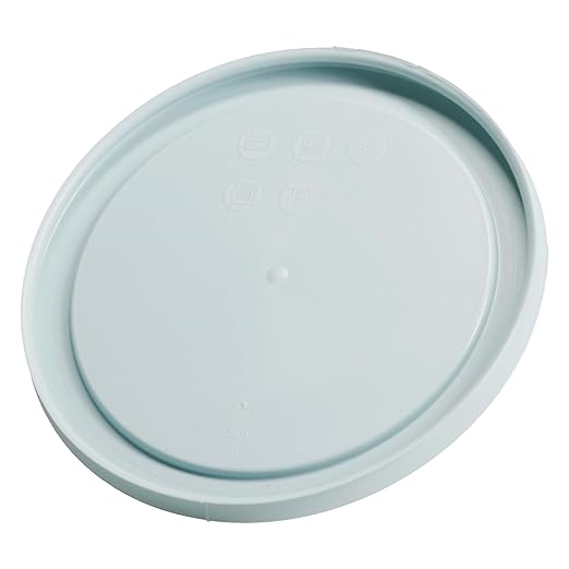 Pyrex 7201-PC Round 4 Cup Storage Lid for Glass Bowls (4, Muddy Aqua)