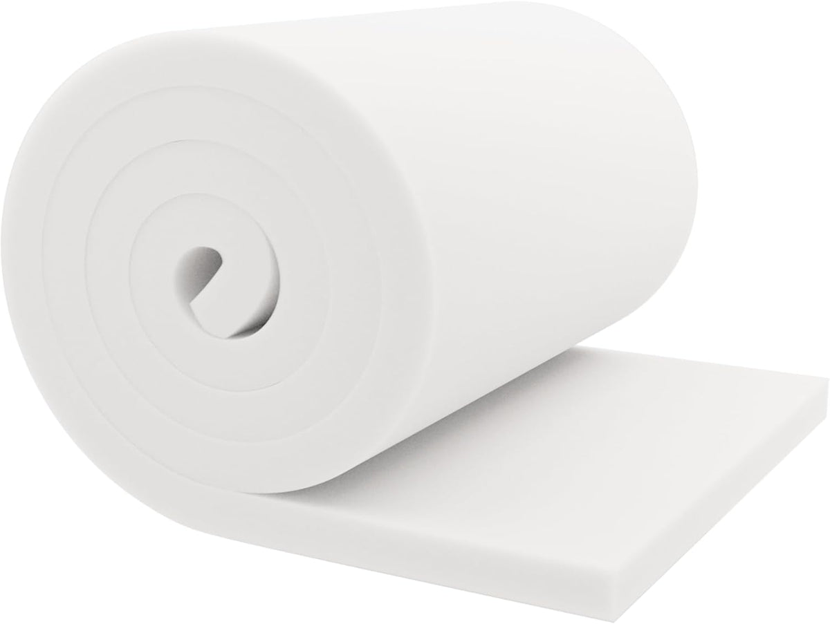 GoTo Foam 1" Height x 24" Width x 72" Length 44ILD (Firm) Upholstery Cushion Made in USA