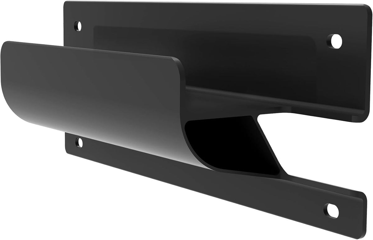 Heavy Duty Metal Wall Storage Hangers for Garage - Black Ladder Rack with Screws (16.5 inch 1PCS)