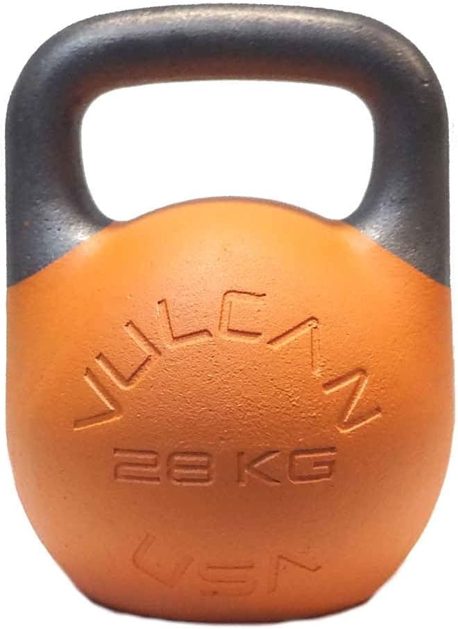 Vulcan Competition Kettlebell – Ergonomic Steel Design with 35mm Wide Grip Handle | Ideal for Strength Training and Workouts | Suitable for All Hand Sizes