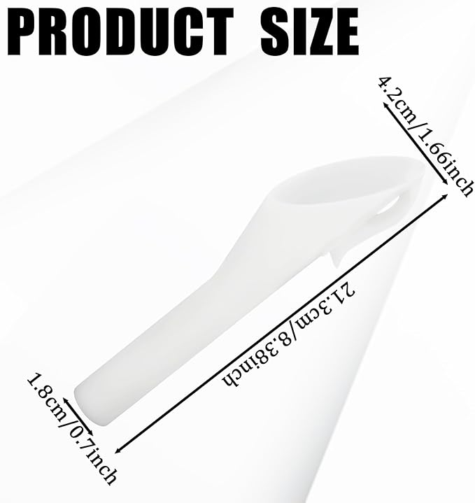 Msyuusr 2PCS Capless Gas Tank Funnel，Funnels for Automotive Use OEM#8U5A-17B068-EB 1782177 1833948 2050651, Fuel Tank Accessories Compatible with Ford (White)