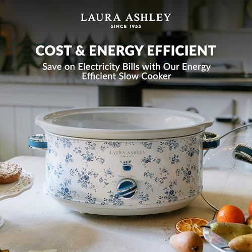 VQ- Laura Ashley 6.8 Quart Slow Cooker - China Rose