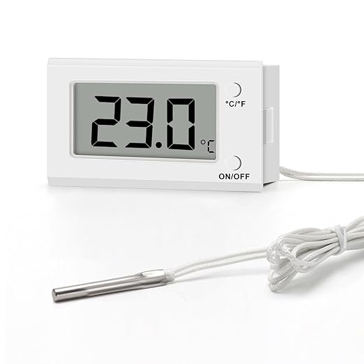 Digital Oven Thermometer with Probe Grill Meat Thermometer up to 572°F/300°C, Oven Thermometer Roasting for Barbecue Accessories for Kitchen, Roasting, Grill, Pizza