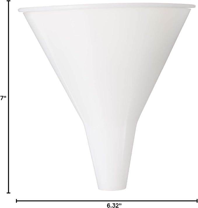 Hutzler Plastic Funnel, 32-Ounce Wide, Natural