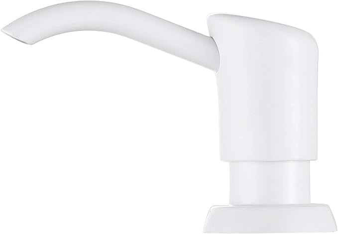 GAGALIFE Soap Dispenser for Kitchen Sink, Kitchen Sink Soap Dispenser with 17 Ounce Large Pet Soap Bottle, in Sink Soap Dispenser Refill from The Top, White