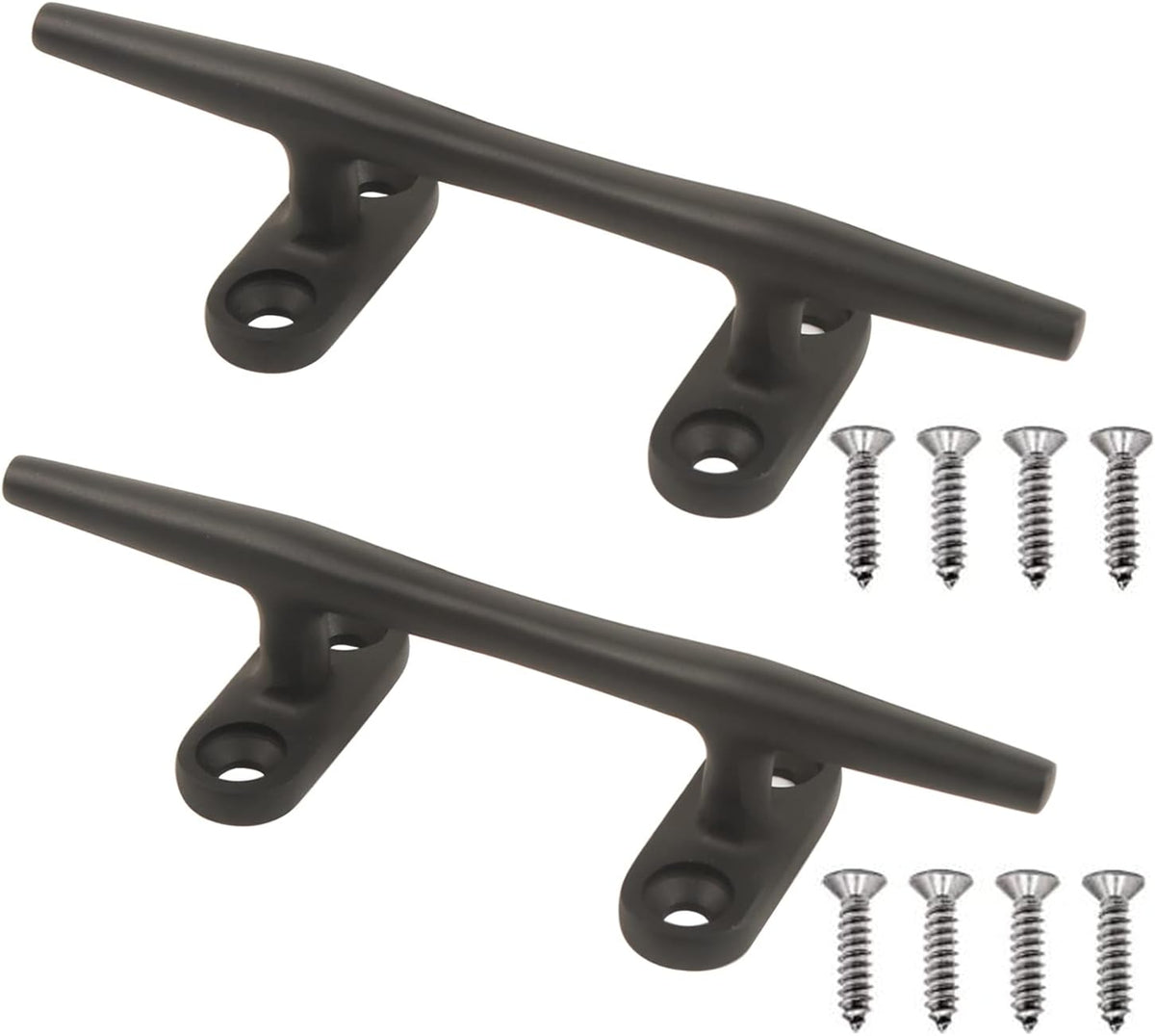 Boat Cleats 4 inch/5 inch/6 inch/8 inch Marine Dock Cleats Stainless Steel Boat Rope Cleat with Fasteners for Marine, Deck, Nautical Décor