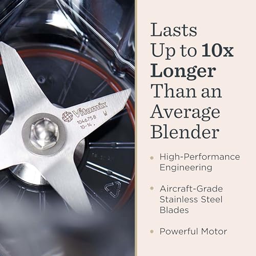 Vitamix Propel Series 510 Blender with Three Blending Programs, Professional-Grade Blender for Smoothies and More, Stainless-Steel Blades, Self-Cleaning Kitchen Appliance, 48 Oz Container, White