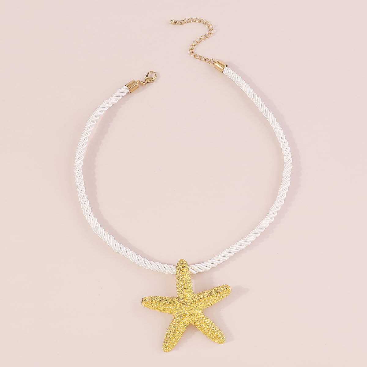 Sora Tuki Starfish Necklace Beach Jewlery for Women Cowrie Puka Shell Seashell Necklace Ocean Jewlry