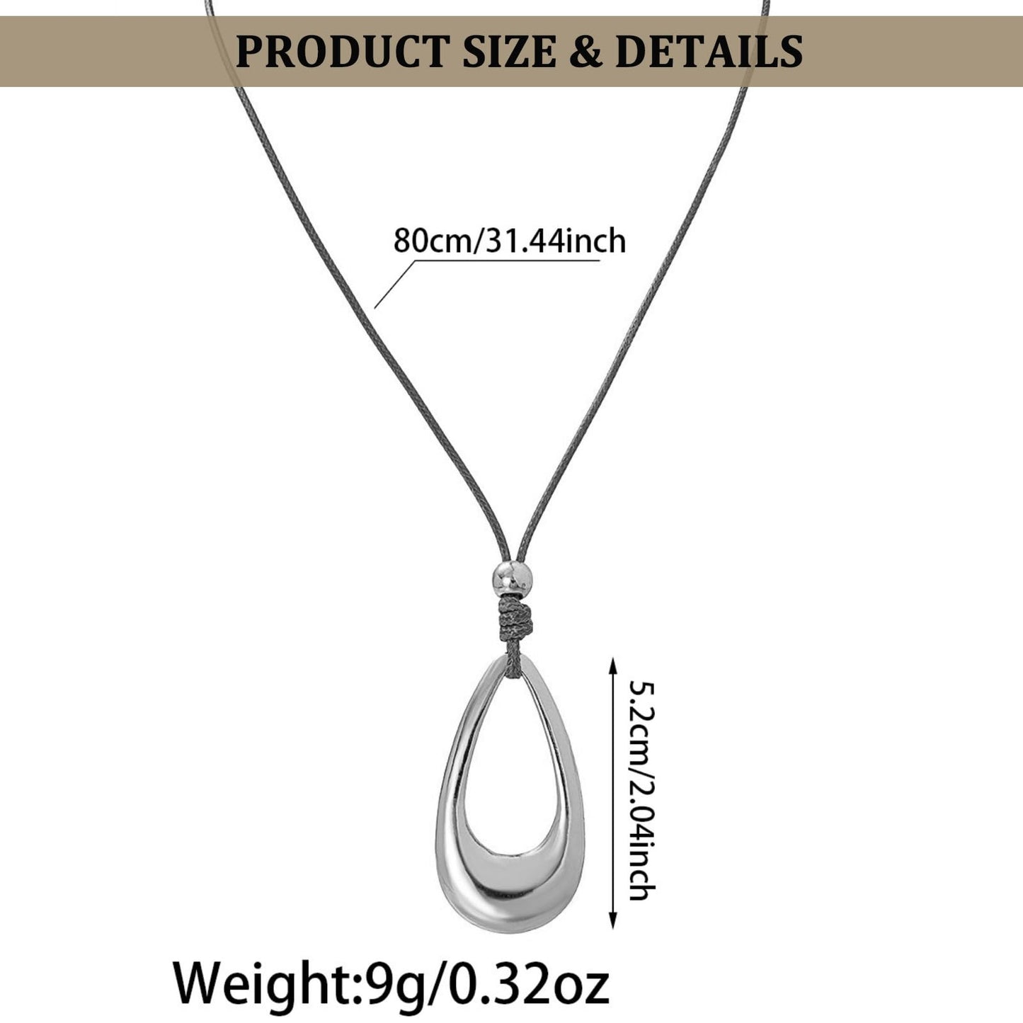 Hcrohihit Chunky Hollow Pendant Necklace for Women,Trendy Charm Big Circle Necklace Boho Punk Cowgirl Outfits Western Accessories (B-SL)
