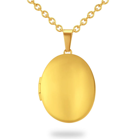 PHOCKSIN Gold Oval Locket Necklace For Women Locket Necklace that Hold Pictures For Girlfriend Best Gifts for Birthday Mothers Day