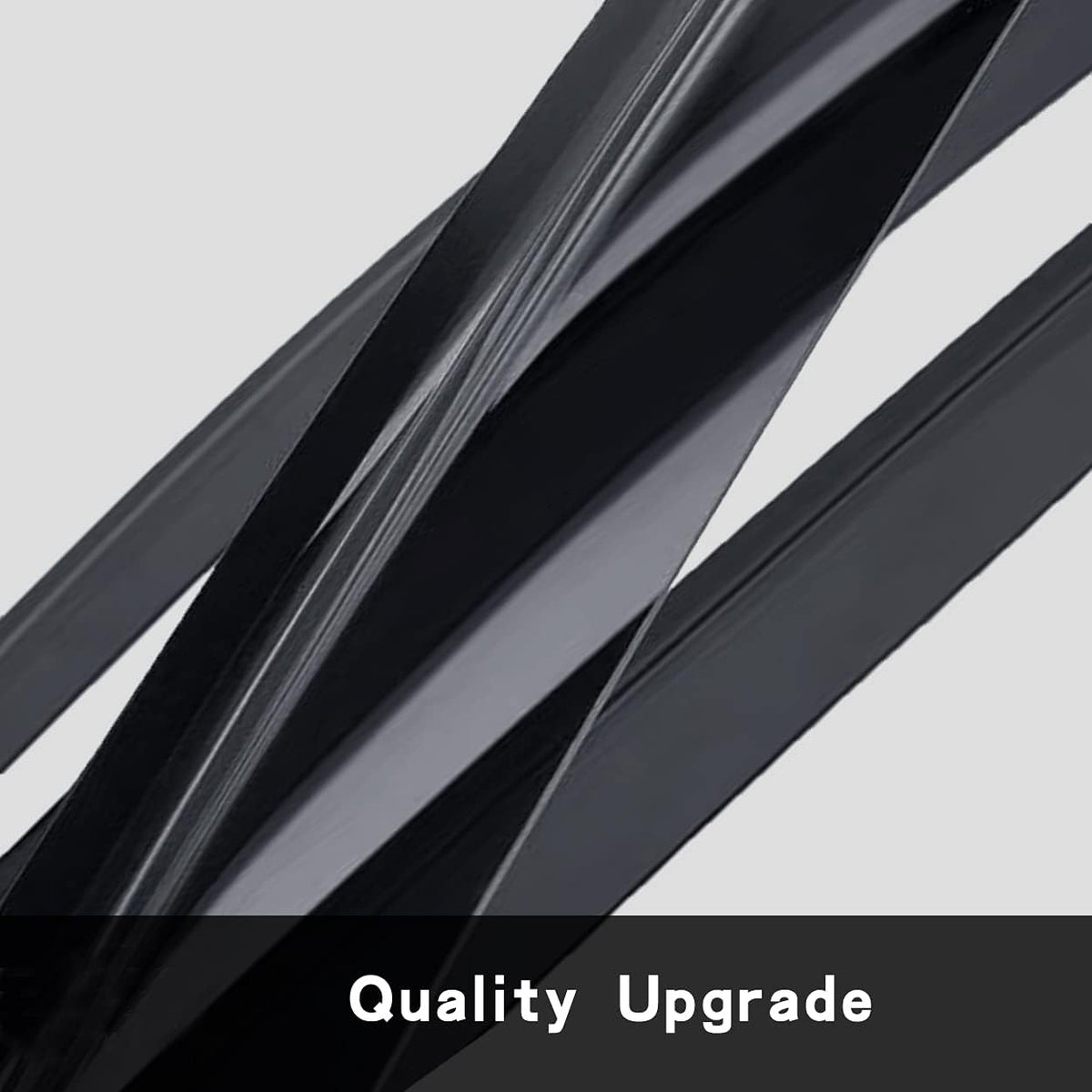 Side Window Wind Deflector, 2pcs Out-Channel Tape-On Dark Smoke Rain Guards Set, Window Visor fit for 2003-2007 Honda Accord 2-Door Coupe 92349
